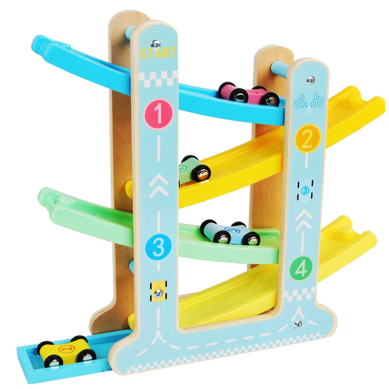 

Rail Car Toy Car 1-2-3 Toy Boy Baby Educational Children hua xiang che a Year of Age