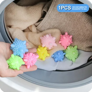 

1PCS Anti-winding Laundry Ball Random Color Home Washing Machine Starfish Solid Cleaning Ball Super Strong Decontamination Balls