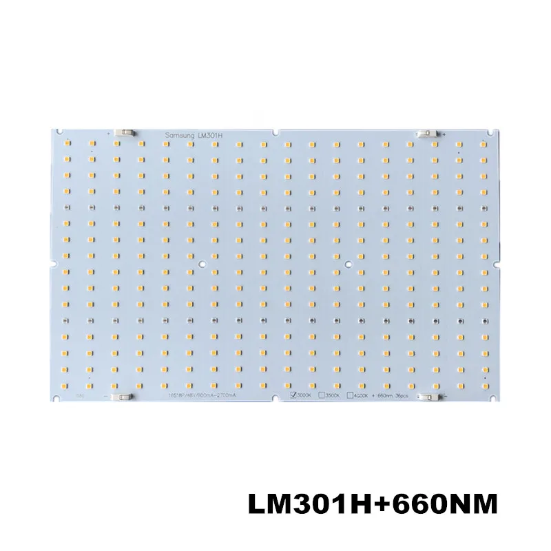 8 штук Samsung led 288 шт V3 PCBA Квантовая плата LM301H+ 660nm 3000K diy светодиодный светильник для выращивания растений