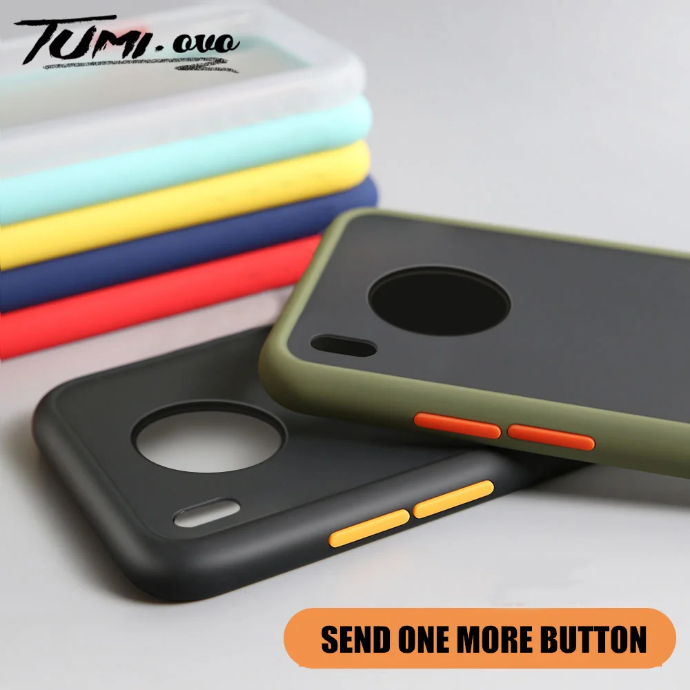 

Phone Case For Huawei P20 P30 Pro Mate 20 30 Lite Nova 3i 6 SE Luxury Matte Hard PC Cases for Y5 Y6 Y7 Y9 Prime 2019 Cover