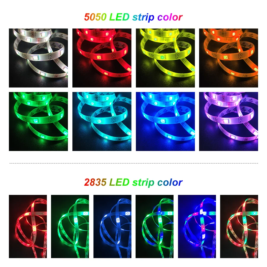 5 м 20 WiFi RF 2 4G Bluetooth музыкальный светодиодный светильник RGB SMD 2835 5050 Светодиодная