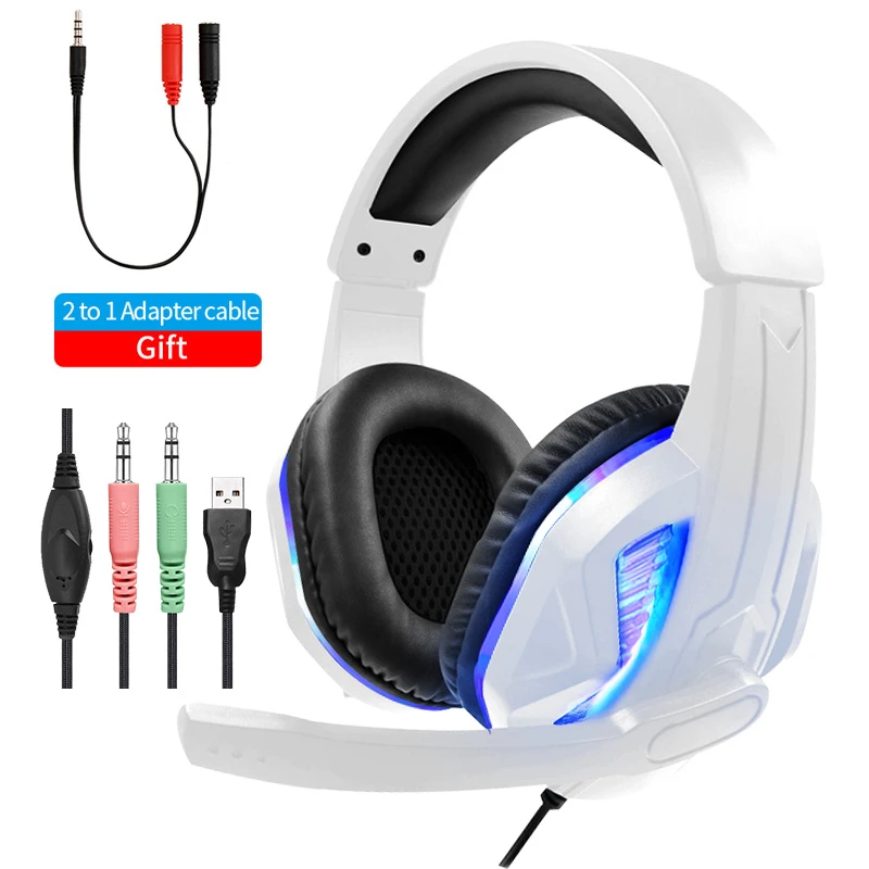 Stad bloem Ciro pakket Ps4 Gaming Headphones Microphone | Gaming Headphones Mic Ps4 - White Wired  Pc Hd - Aliexpress