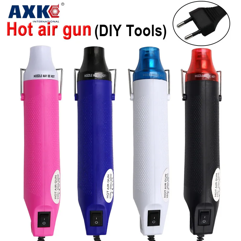 

220V DIY Using Heat Gun Electric Power tool hot air 300W temperature Gun with supporting seat Shrink Plastic DIY tool DT429