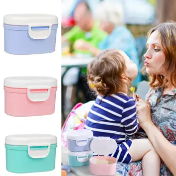 

Portable Powder Milk Storage Container with Spoon Baby Food Box Toddler Formula Milk Powder Case Feeding Accessories