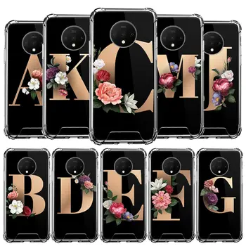 Перейти на Алиэкспресс и купить A B C чехол с надписью для Oneplus 8 7 7T Pro 5G 6 6T Подушка безопасности роскошные силиконовые чехлы для телефонов
