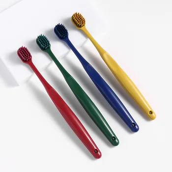 

Wide-Head Toothbrush Japanese Style Soft Bristle Toothbrush Adult Bamboo Charcoal Hair