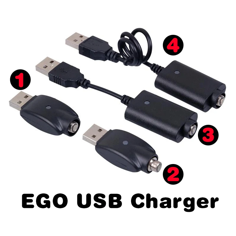 

Ego USB Charger Ego-CE4 Electronic Cigarette Chargers For 510 Ego T EVOD Twist Vision Spinner 1 2 CE3 Mini Battery E Cigarette
