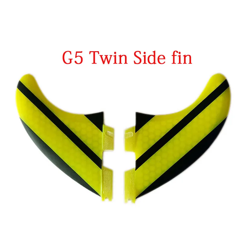 Четырехъядерный плавник для серфинга 4 шт. Набор для FCS II Коробка G7+ G5 размер стекловолокна соты с углеродом L+ M Размер FCS II плавники(доска для серфинга) плавник - Цвет: Twin-G5