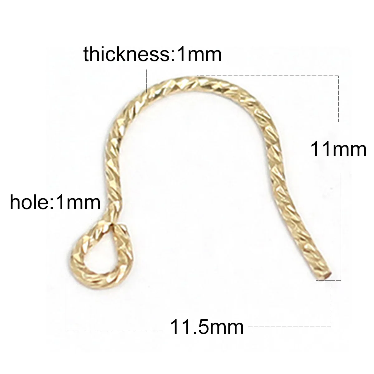 Beadsnice French Earring Hooks Gold Filled Earwires Ear Fishhook