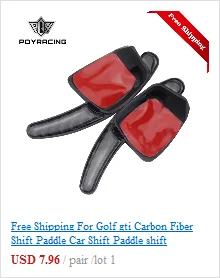 Free Shipping For Golf gti Carbon Fiber Shift Paddle Car Shift Paddle shift extension for MK7,golf 7 R MK7 PQY-PSD05