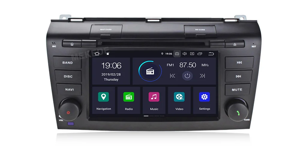 MEKEDE, 4 ГБ, 64 ГБ, 2 Din Android 9,0 Автомобильный мультимедийный dvd плеер gps для Mazda 3 mazda3 2004 2005 2006 2007 2008 2009 Авто Радио стерео