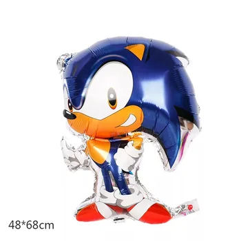 

Sonic free shipping Classic Toys Inflatable Sonic Balloons Party Decorations Mylar Balloons Cartoon Character Helium Balloons