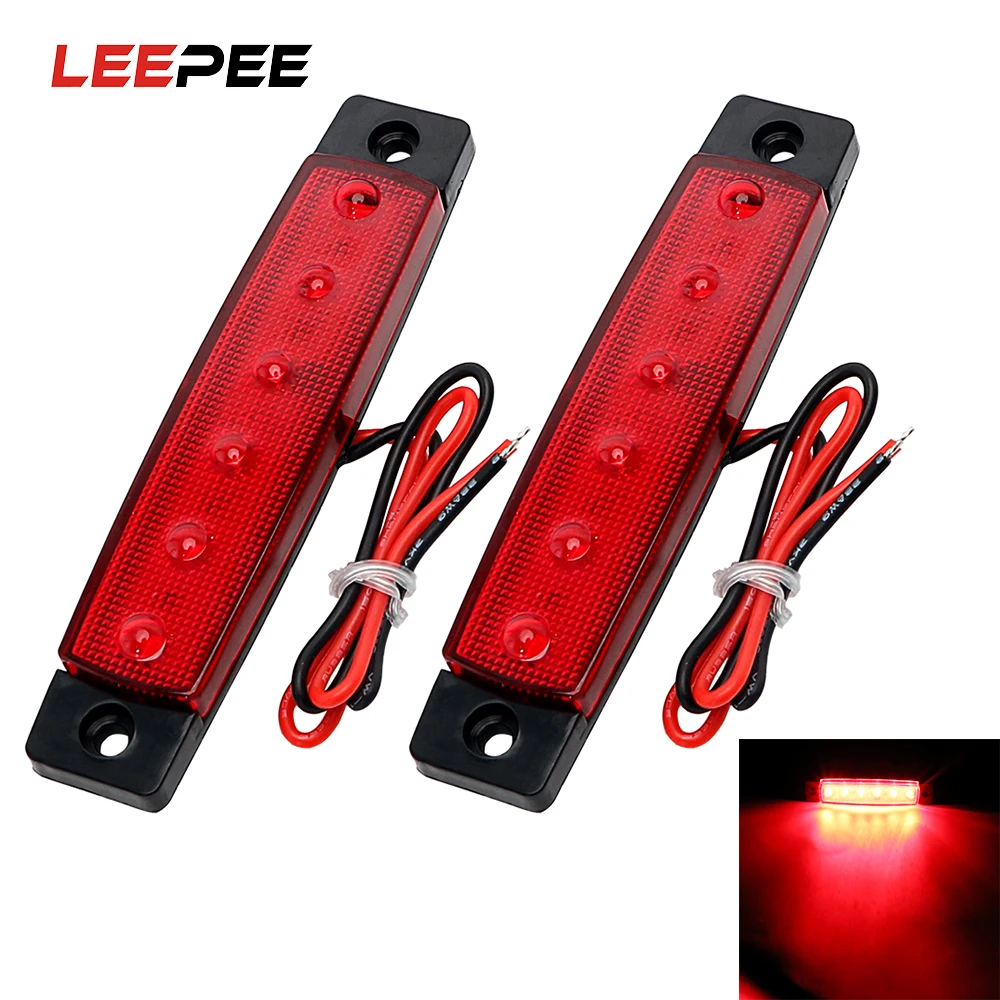 LEEPEE грузовик указатели поворота Тормозные лампы 12 SMD светодиодный 12V