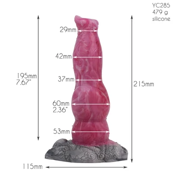 SXXY Fantasy Dog Thick Dildo with Big Knot for Women Suction Cup Vagina Masturbate Huge Animal Penis Exotic Adults Anal Sex Toys 2