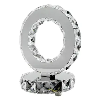 

Stainless Steel Crystal Table Lamp Bedside Double-sided LED Lamp Lighting Decor