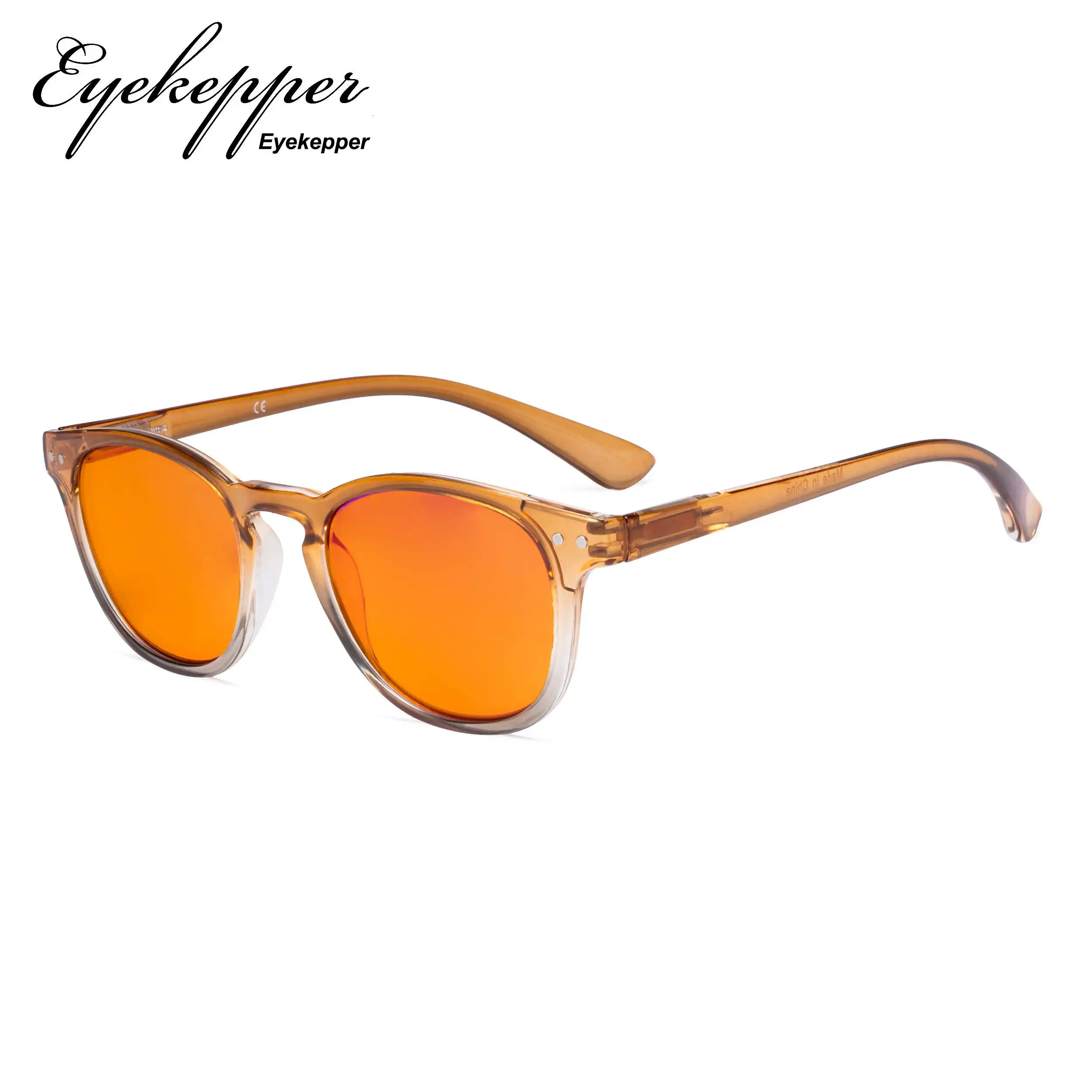 DS144 Eyekepper Ladies Blue Light Blocking Reading Glasses with Orange Tinted Filter Lens - Night Sleep Computer Readers Women | Аксессуары