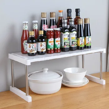 

Storage Rack Bathroom Layered Kitchen Shelf Bowl Dish Frame Mesa Home Spice Drain Single Layer Accessories 2019NEW Fashion Goods
