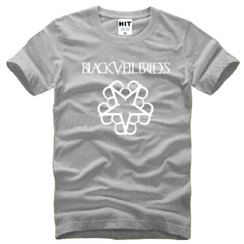 gray t shirts 2 Черный Veil Brides футболки Для мужчин хардкор панк Футболка Изделие из хлопка с короткими рукавами с О-образным вырезом группа панк-рок футболки Летний стиль - Цвет: gray t shirts 2