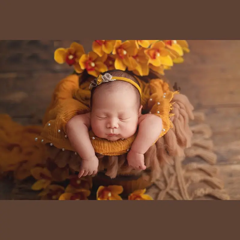 Реквизит для фотосъемки новорожденных детей фотоковрик одеяло ручной работы ковер с бахромой декоративный чехол для фона