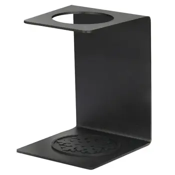 

Durable Pour Over Coffee Dripper Stand Metal Filter Cup Holder Coffee Filter Rack (Black)