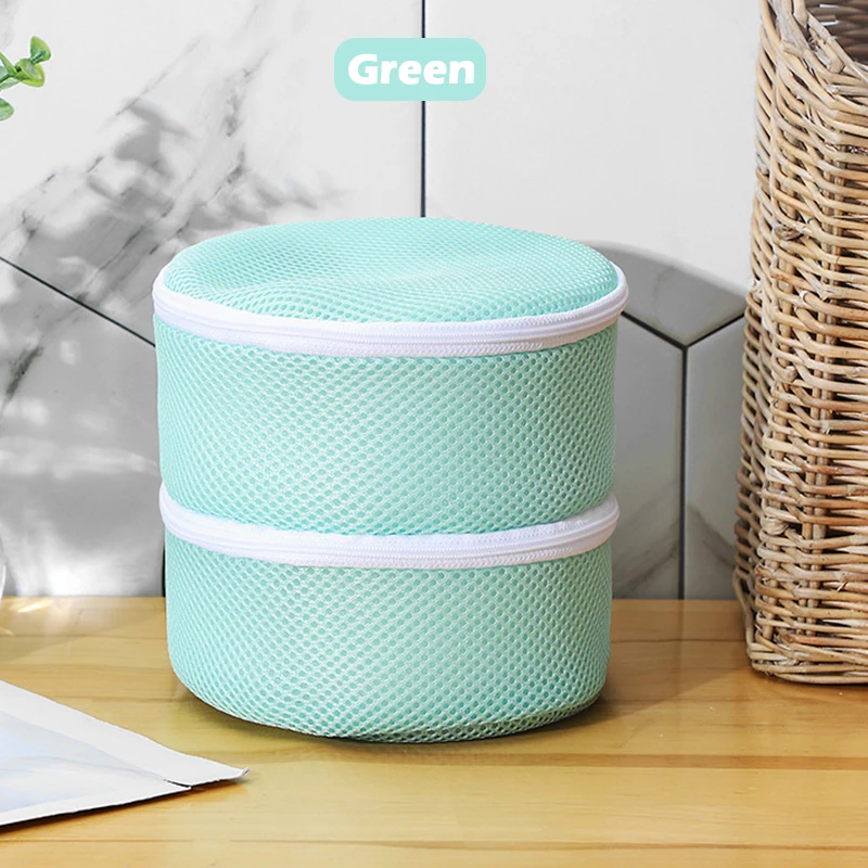 Double Layer Laundry Bag Special Filter Net Bag For Washing Machine Three-layer Thickened Net Cloth Bra Underwear Storage Bag 