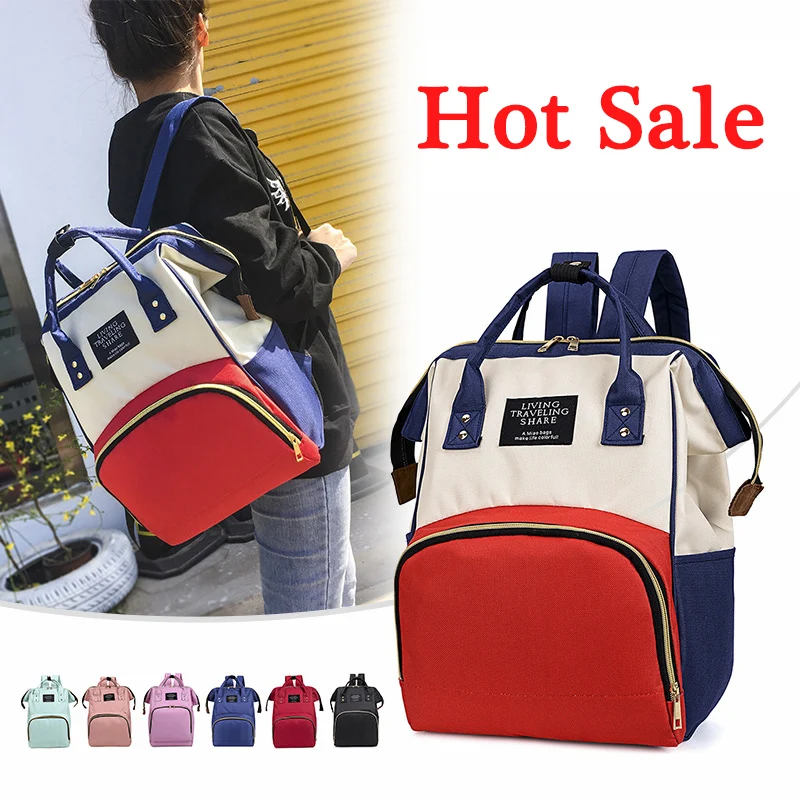 

2020 New Fashion Realer Women's Backpack Mommy Bag Outing Lightweight Backpack Multi-function Handbag Backpack Mom Bag