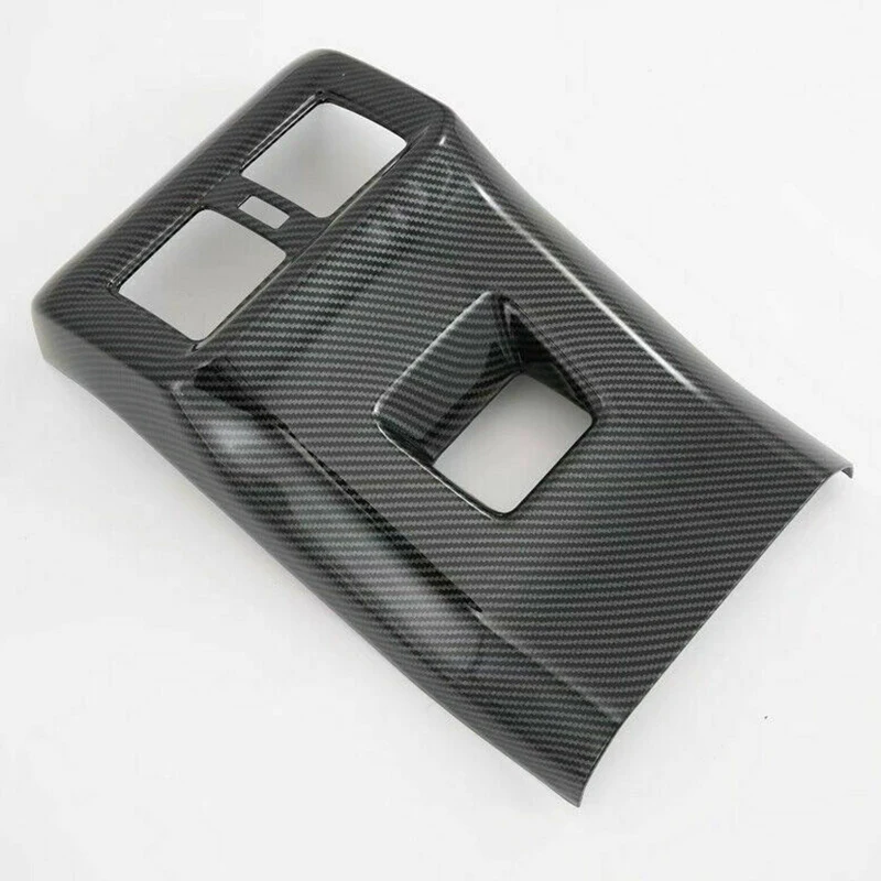Углеродное волокно вид заднего сиденья вентиляционное отверстие крышка отделка черный 42*23,5*9,5 см для Toyota Rav4