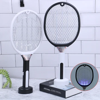 

Killer Lamp 2 In 1 Electric Mosquito Swatter Fly Summer Cordless Pest Control Bug Zapper Indoor Outdoor Racket USB Rechargeable