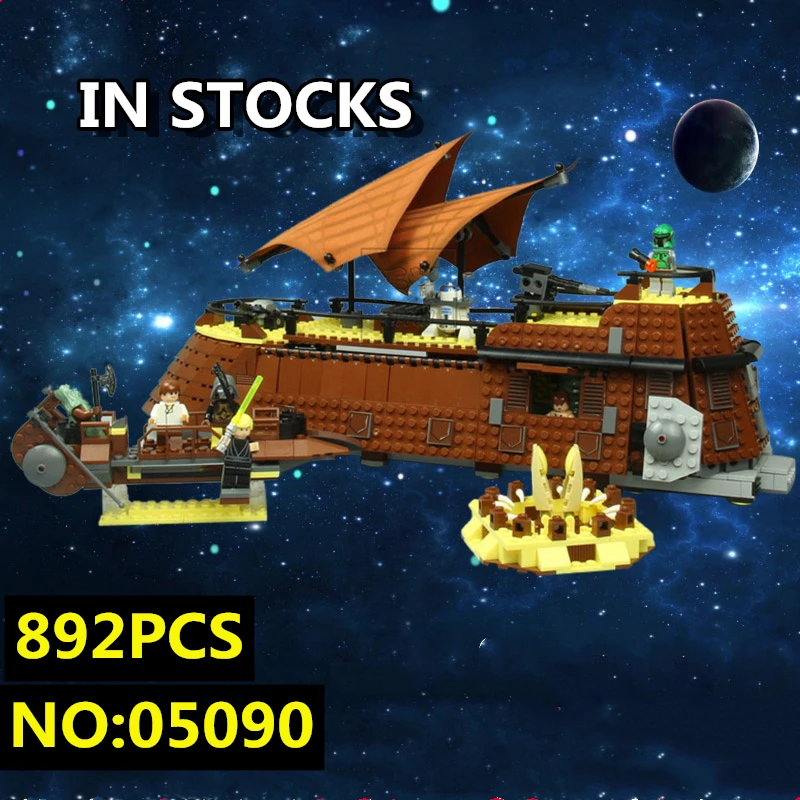 

IN STOCK Jabba Sail Barge 05090 Lepinblocks Compatible with wars legoset 6210 Star Building Blocks Bricks Educational Toys Gift