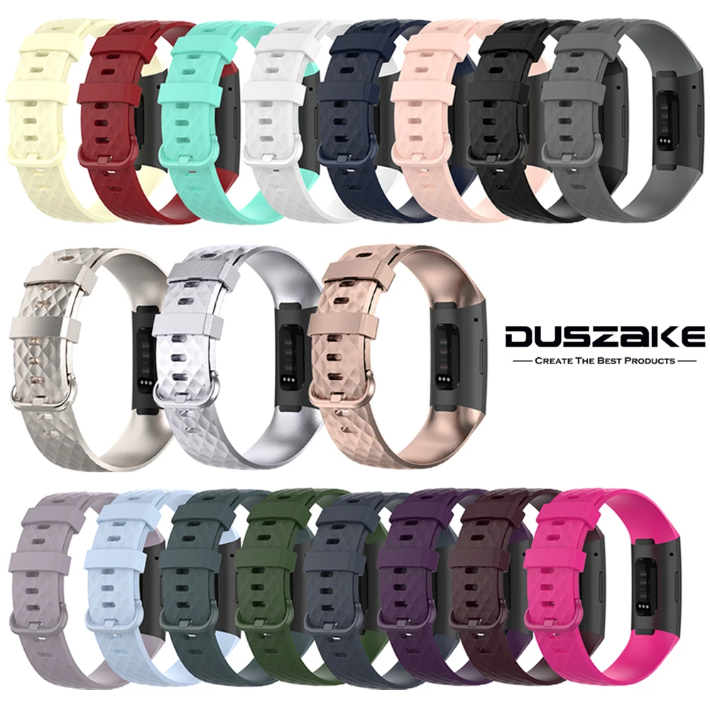 Ремешок из ТПУ для Fitbit Charge 4 Аксессуары браслета 3 сменный ремешок