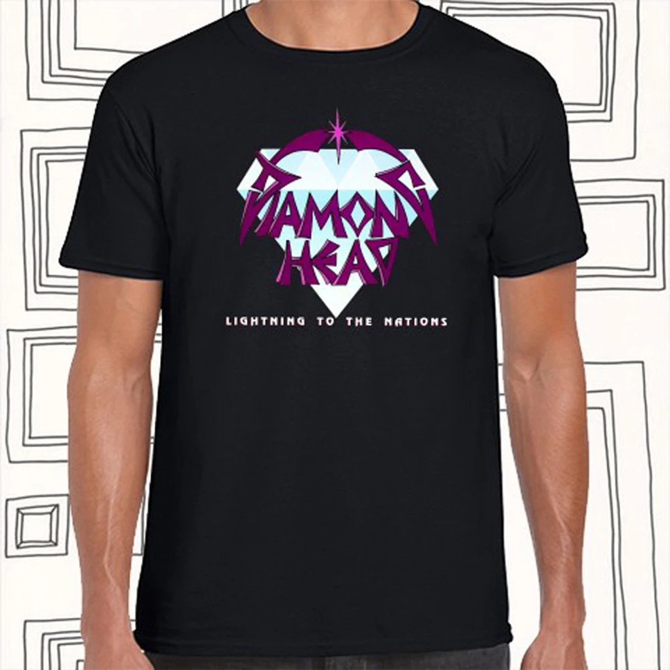 Черная футболка с алмазной головой и молнией для страны s M en'S размер L Xl Xxl Xxxl