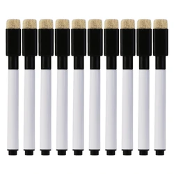 Stylo de tableau blanc magnétique, marqueur effaçable, fournitures de papeterie scolaire et de bureau, 10 pièces, livraison directe 
