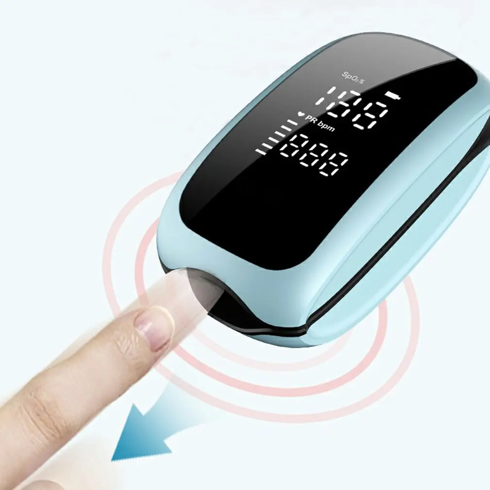 Portable Oximeter Fingertip Pulse Rechargeable Children's One-key Measurement Silicone Finger Mold | Инструменты