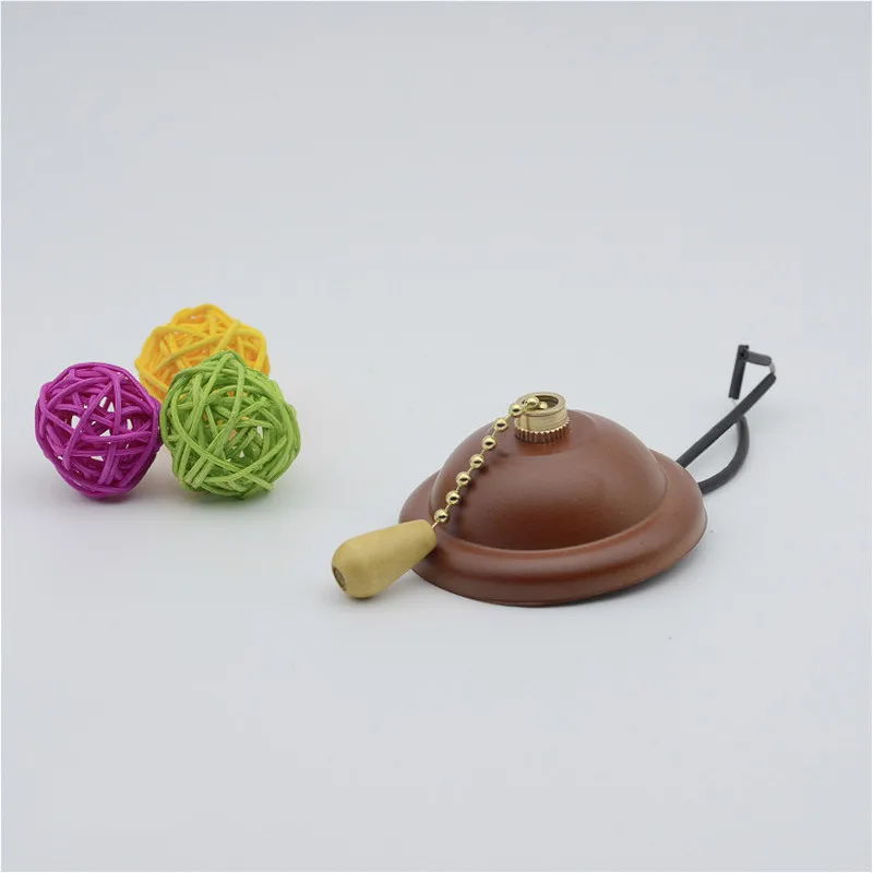  Semicircular wrought iron pull rope switch Wall lamp zipper pull button controller for showroom fan - 4000180375421