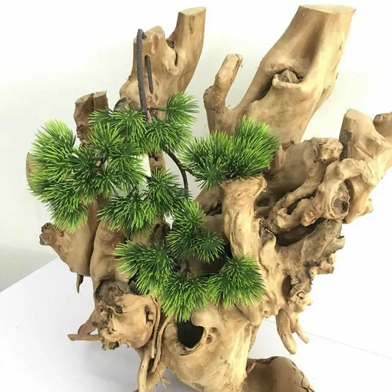 1*Fake Plant 42cm Artificial Pine Fake Plants Home Office Wedding Party Decoration Accessory