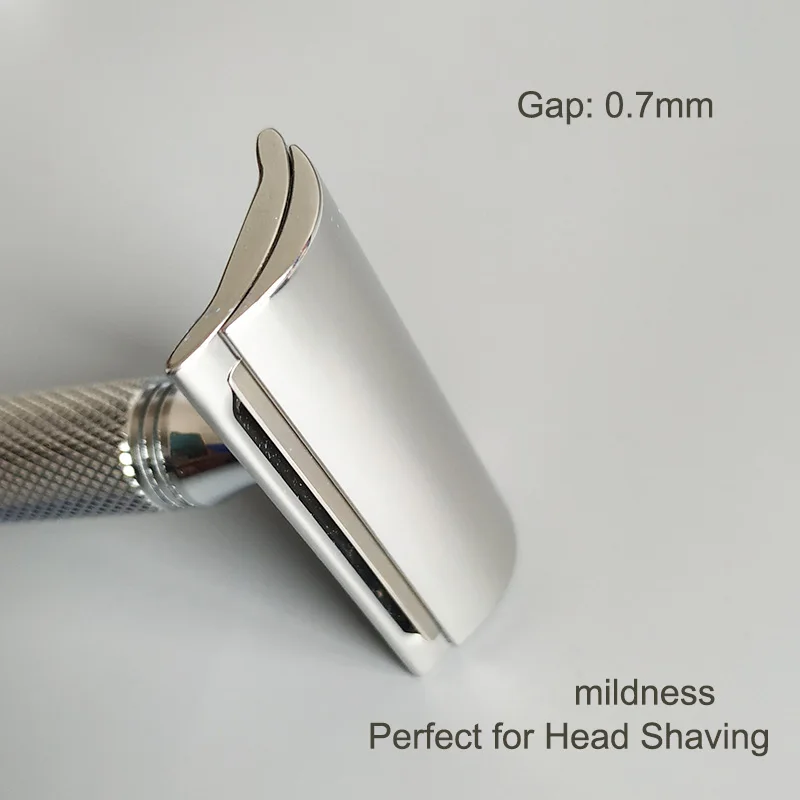 Dscosmetic T7 316L stainless steel double edge safety razor 6