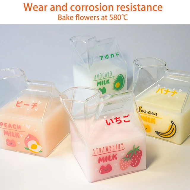 Sanrio Characters Kawaii Glass Milk Carton Cup – JapanLA