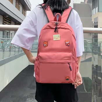 

Cross Border 2020 New Style Nylon Backpack Men and Women Simple Mass at the Beginning of the High School Schoolbag Travel Should