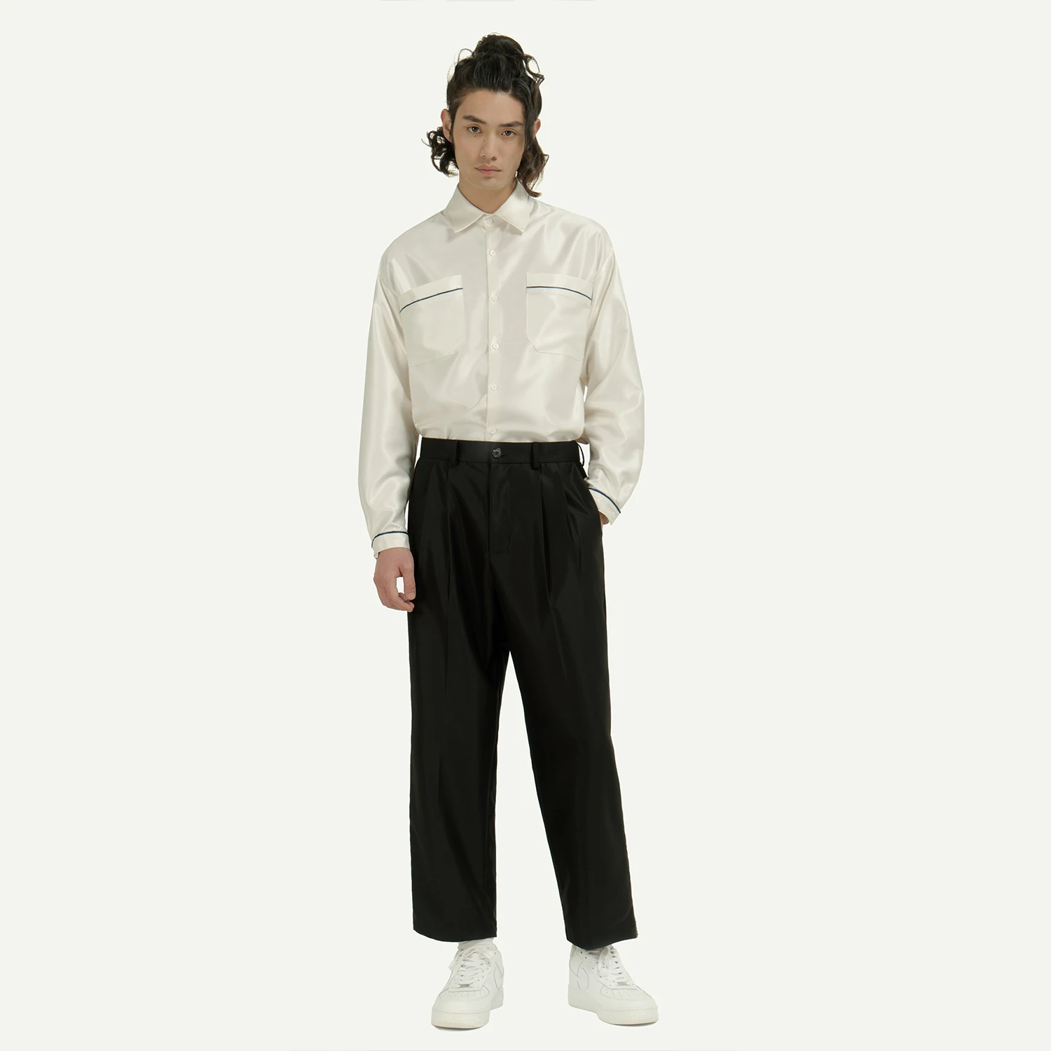 XS-6XL! Новая мужская одежда модная атласная пижама ветровка плюс размер певица костюмы