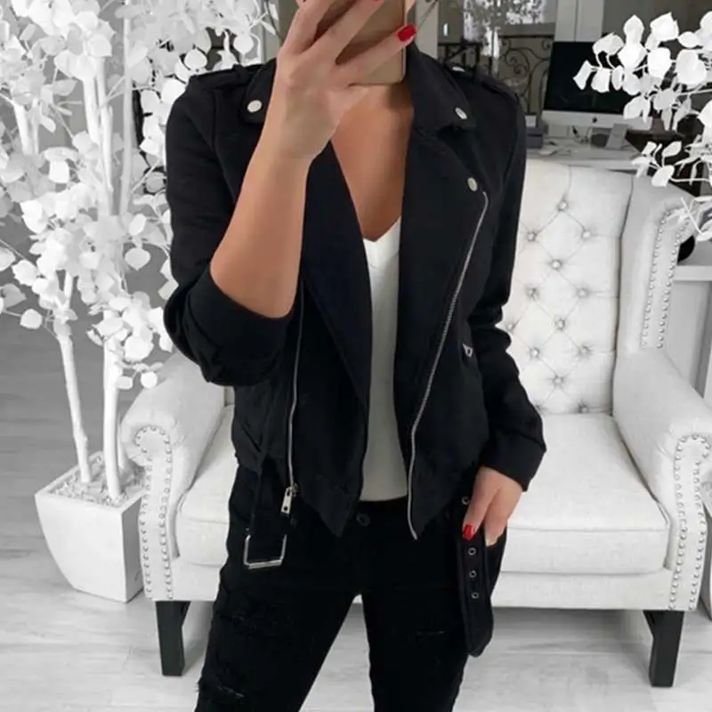 

2019 Winter Jacket Women Black Autumn Jacket For Woman Short Jacket Female Long Sleeve Jacket Big Size Plus Size Coat