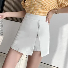 

Female Summer New A-line Jean Skirts Women High Waist Casual Chic Zipper Patchwork Short Denim Skirts Ladies Fashion Streetwear