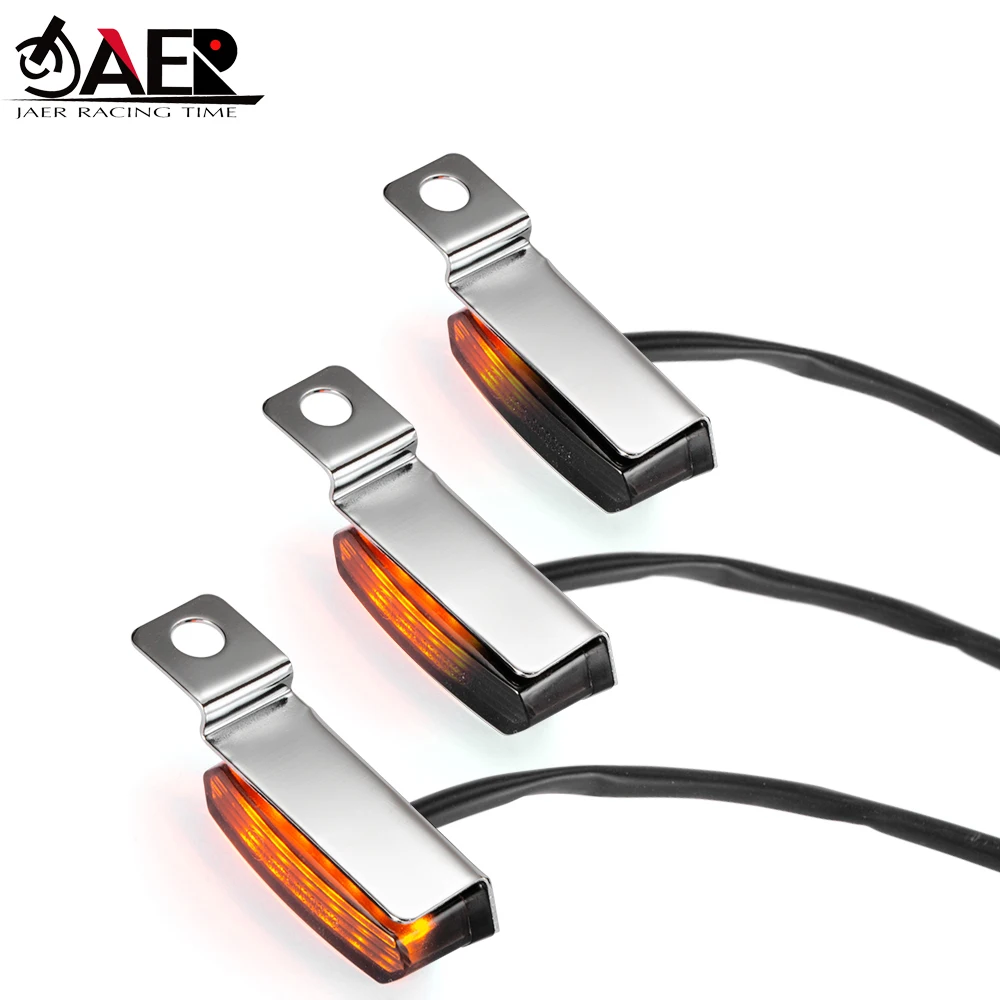 2W Led Indicatore Di Direzione Moto Indicatore Di Direzione Lampeggiante Lampeggiante Con Emark Per Yamaha Honda Cafe Racer