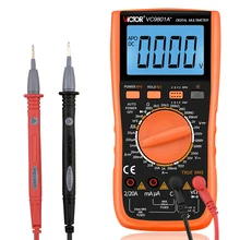 Victor vc9801a + multímetro digital verdadeiro rms dmm ac/dc resistência capacitância diod transistor amperímetro voltímetro lcd backlight