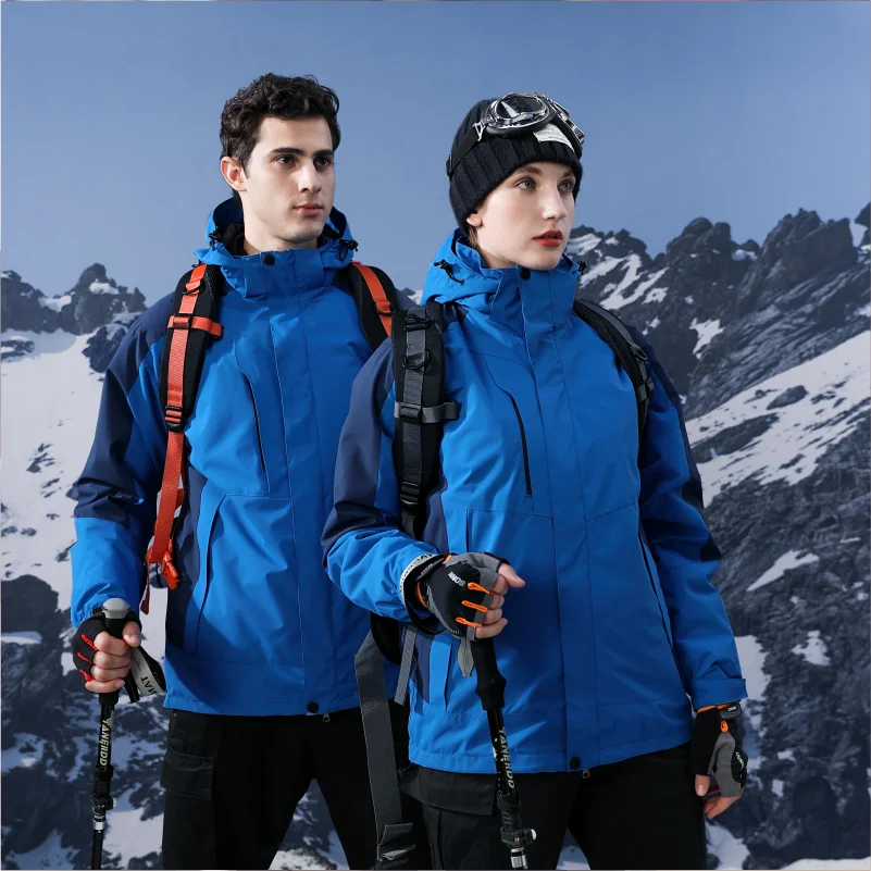 MYTEE Men's Winter 2021 Outdoor Jacket Logo Custom Jacket Fashion Stitching Cloth Waterproof Pocket Hat Jacket Hoodie Custom