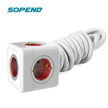 Sopend Electric Power Strip Eu Plug Extension Smart Powercube Extended Eu 16A 1.5M Cable Wall Desktop Socket 5 AC Output Adapter
Sopend Electric Power Strip Eu Plug Extension Smart Powercube Extended Eu 16A 1.5M Cable Wall Desktop Socket 5 AC Output Adapter