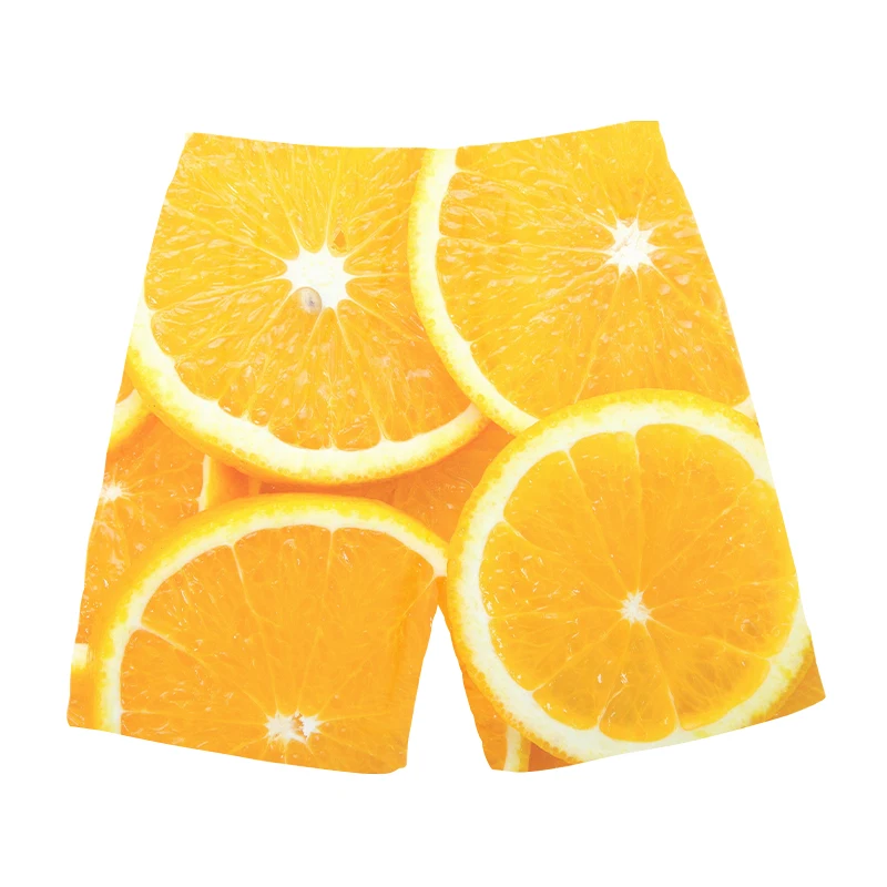 summer new style Fashion shorts food Banana /apple / orange bokeh Print 3d Casual Men Women Shorts Cool Casual shorts