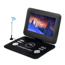 Transfortego-REPRODUCTOR de DVD portátil para coche, pantalla LCD de 13,9 pulgadas para juego, FM, DVD, VCD, CD, MP3, MP4, con mando, antena de TV