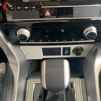 

For Mitsubishi Pajero sport/Montero sport/Shogun sport 2019-2021 Carbon Fiber Car Interior Cigarette Lighter Panel Cover Trim