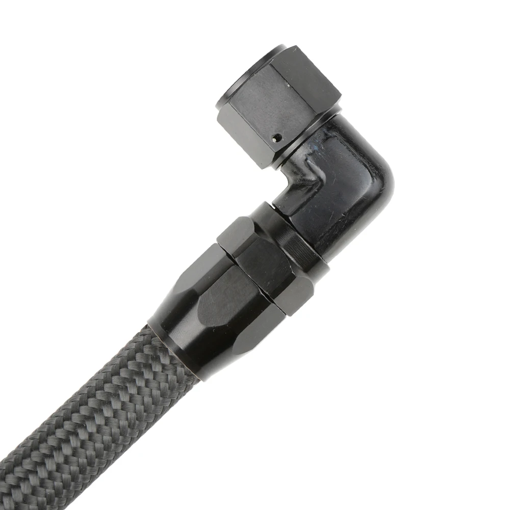 Akozon AN10 Raccord De Carburant Mâle à Verrouillage Torsadé à 90 Degrés Pour Extrémité De Tuyau D'huile Et D'essence (90