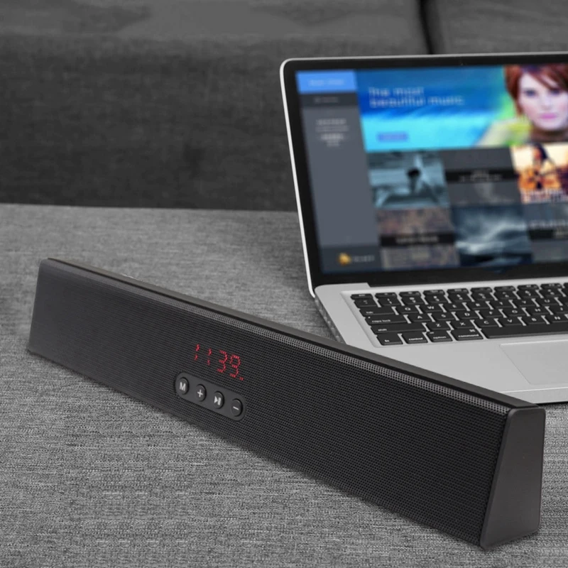 Bluetooth Soundbar Wireless Stereo Speakers Hifi Home Theater Tv Sound Bar Sound System Support Memory Disk